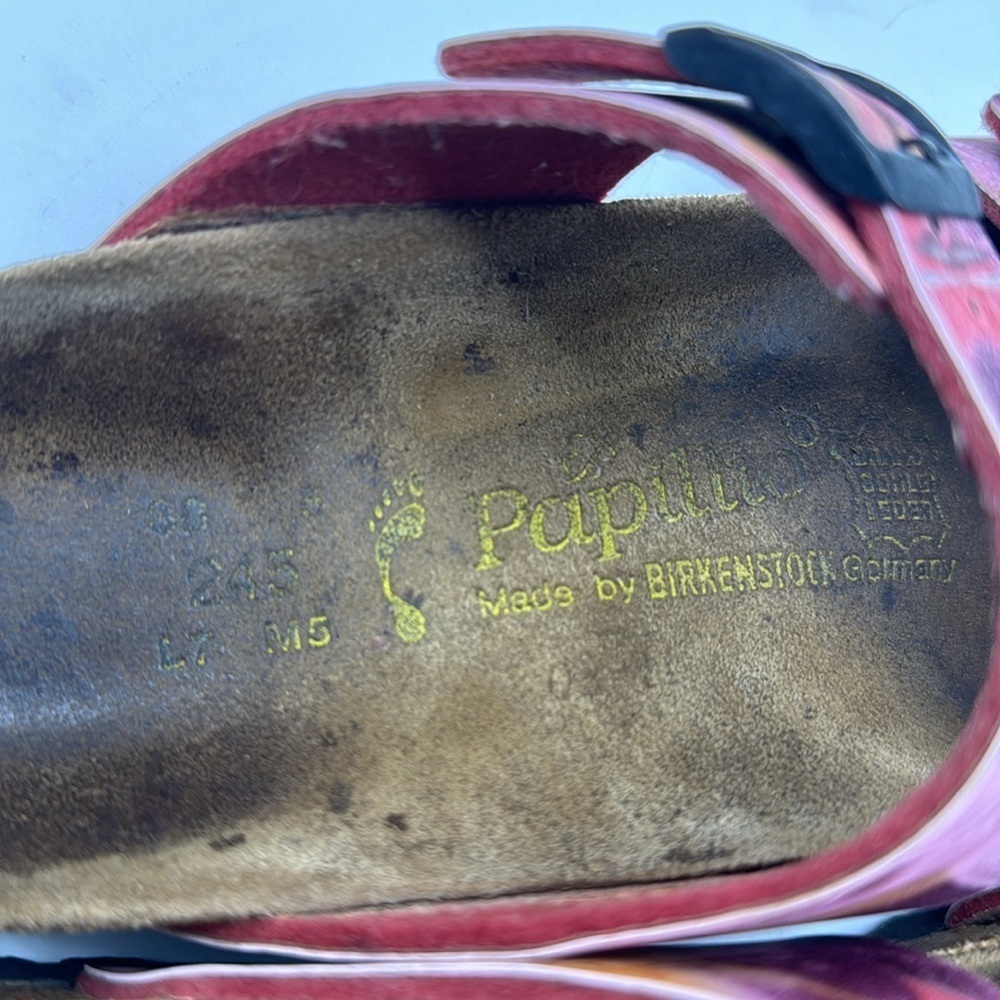 Birkenstock Papillio Pink Tie Dye Look Sandals Size 7 MCS6394J - Picture 4 of 9